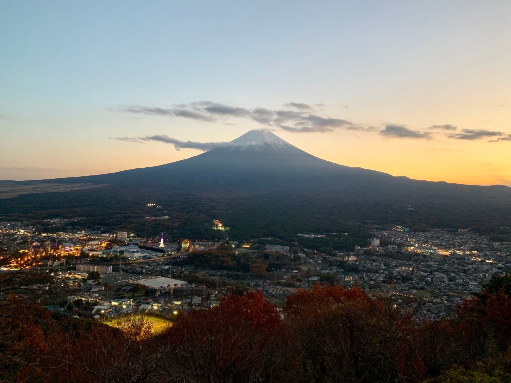 A view of Mount Fuji from Lake Kawaguchiko
